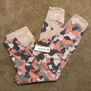 NWT New Balance Pink Camo Leggings